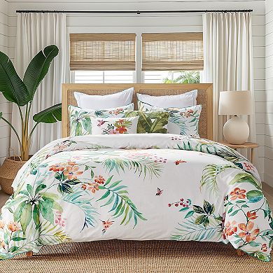 Levtex Home Hummingbird Grove Crewel Leaf Pillow