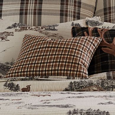 Levtex Home Lodge Toile Plaid Throw Pillow