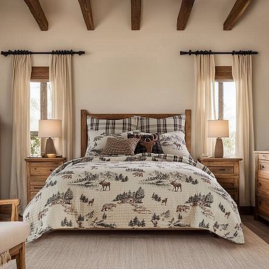 Levtex Home Lodge Toile Antler Throw Pillow