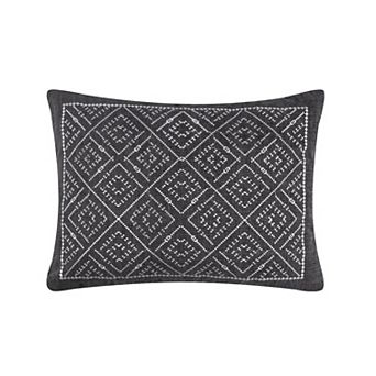 Levtex Home Corrales Grey Embroidered Pillow