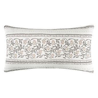 Levtex Home Adare Taupe Quilted Rectangle Pillow