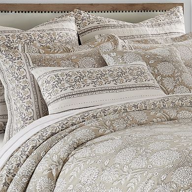 Levtex Home Adare Taupe Quilted Rectangle Pillow