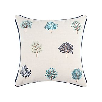 Levtex Home English Forest Navy Embroidered Tree