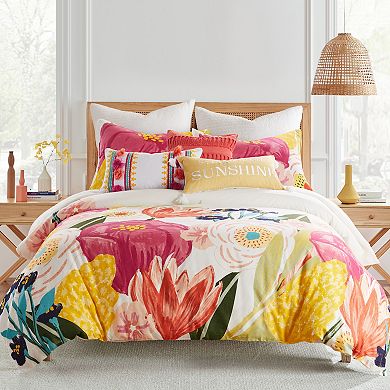 Levtex Home Grandiflora Embroidered Tassel Throw Pillow