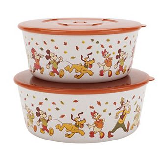 Celebrate Together™ Fall 2 pc Mickey Mouse & Friends Harvest Food Storage Container