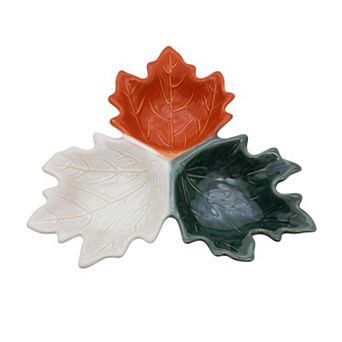 Celebrate Together™ Fall 3-Section Leaf-Shaped Serving Dish