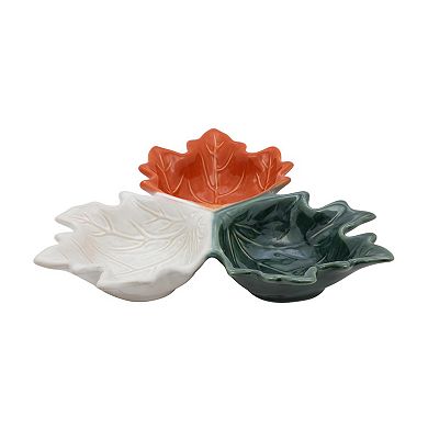 Celebrate Together™ Fall 3-Section Leaf-Shaped Serving Dish