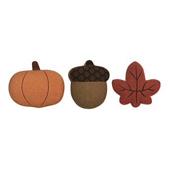 Celebrate Together™ Fall 3 pk Pumpkin Acorn & Leaf Decorative Accent Pillows