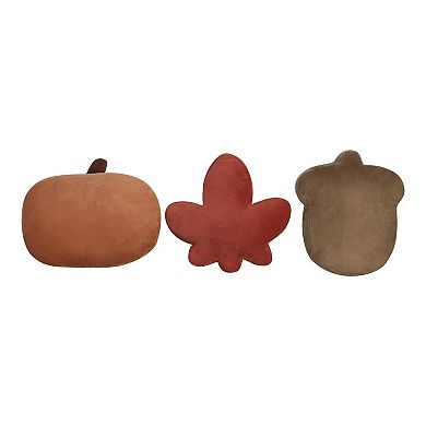 Celebrate Together™ Fall 3-pk. Pumpkin Acorn & Leaf Decorative Accent Pillows