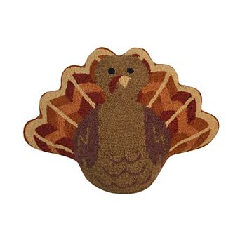 Celebrate Together™ Fall Fully Hooked Turkey Decorative Pillow