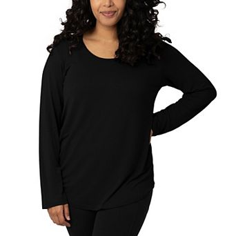 Plus Size Maternity Kindred Bravely Long Sleeve Nursing T-Shirt