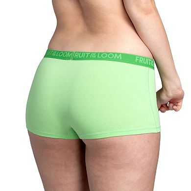 Women's Fruit of the Loom® Signature Cotton Stretch Boyshort 5+1 Bonus Pack Set