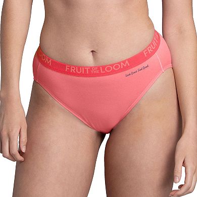 Women's Fruit of the Loom® Signature 5+1 Bonus Pack Cotton Stretch Hi-Cut Panties