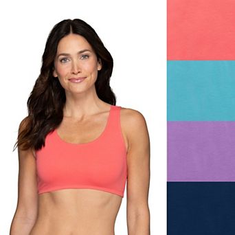 Fruit of the Loom® 3+1 Bonus Pack Signature Energize Cotton Stretch Bra 4DENCTK