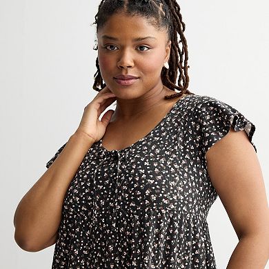 Juniors' Plus Size SO® Easy Flutter Sleeve Dress