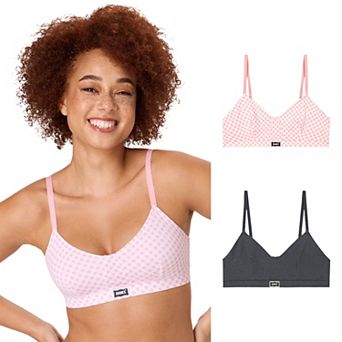 Hanes® Originals Ultimate 2-Pack Vintage Triangle Bralette Set DHO107