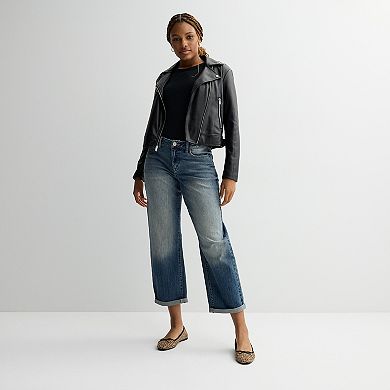 Juniors' SO® Buckle Back Barrel Jeans