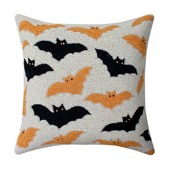 Celebrate Together™ Halloween Fully Beaded Bat Decorative Throw Pillow