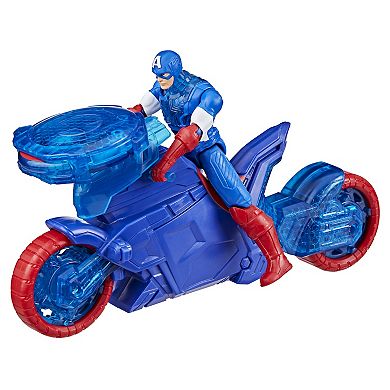 Hasbro Marvel Avengers Epic World of Action Captain America Shield-Shot Cycle Playset