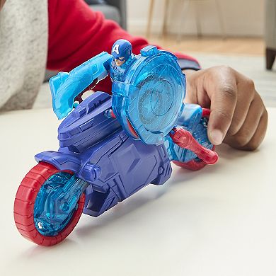 Hasbro Marvel Avengers Epic World of Action Captain America Shield-Shot Cycle Playset
