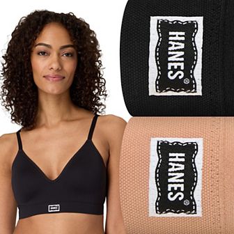 Hanes® 2 pk Vintage Seamless Wireless Contour Bra DHK203
