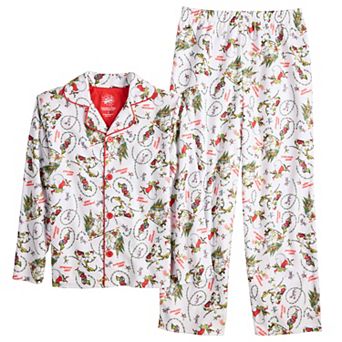 Boys 4-10 Dr. Seuss' The Grinch 2 pc Pajama Top & Pajama Bottoms Set