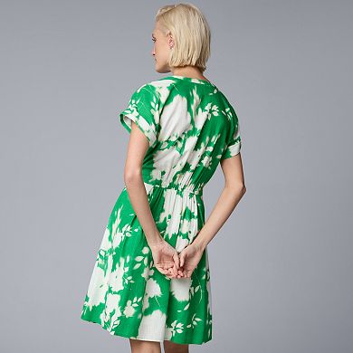 Women's Simply Vera Vera Wang Tie Front Midi Dress