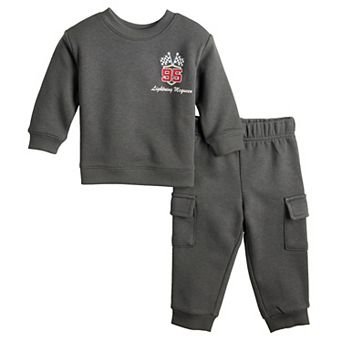 Baby Jumping Beans® Disney's Lightning McQueen Crew & Cargo Jogger Set
