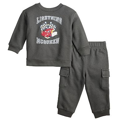 Baby Jumping Beans® Disney's Lightning McQueen Crew & Cargo Jogger Set