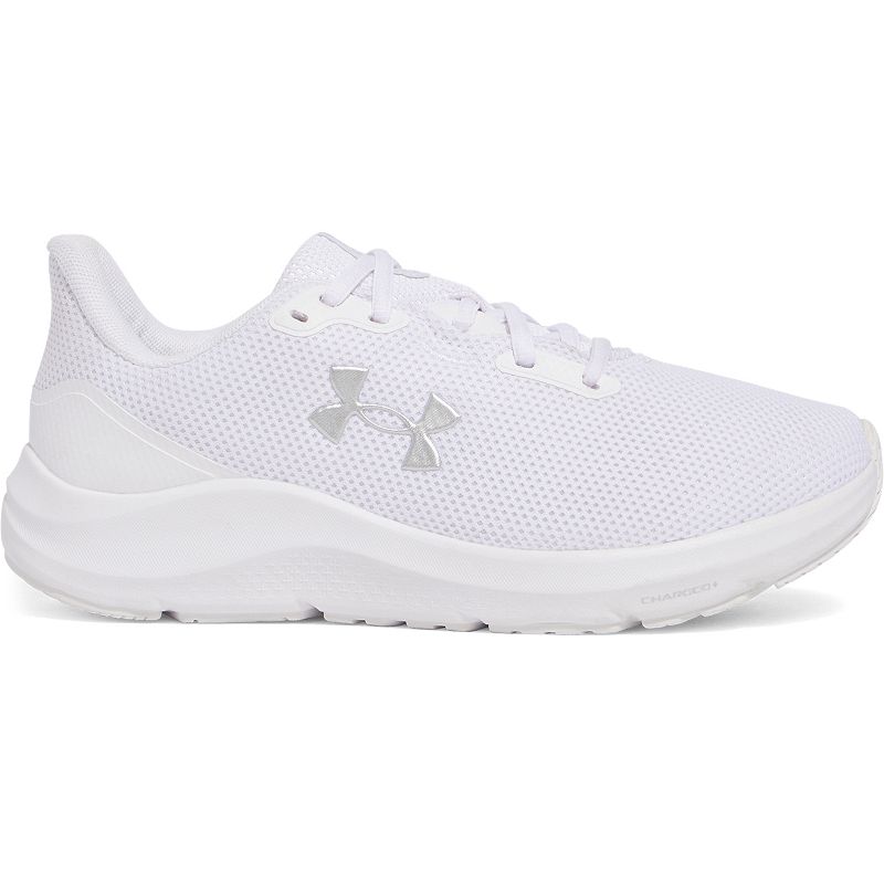 Under Armour Women's Pursuit 4 Running Shoes, Size: 7, White Grey Silver