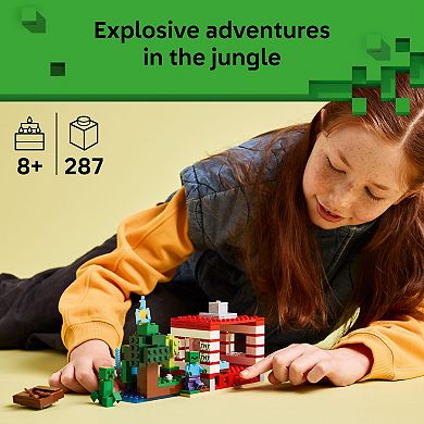 LEGO Minecraft The TNT Jungle House 21275 Building Kit (287 Pieces)