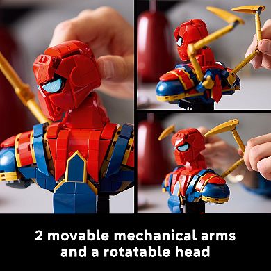 LEGO Marvel Iron Spider-Man Bust 76326 Building Kit (379 Pieces)