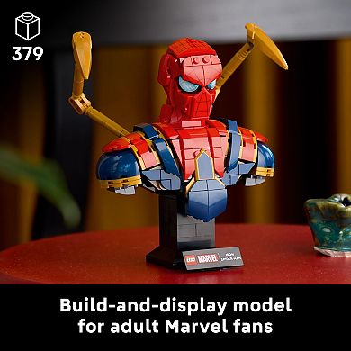 LEGO Marvel Iron Spider-Man Bust 76326 Building Kit (379 Pieces)