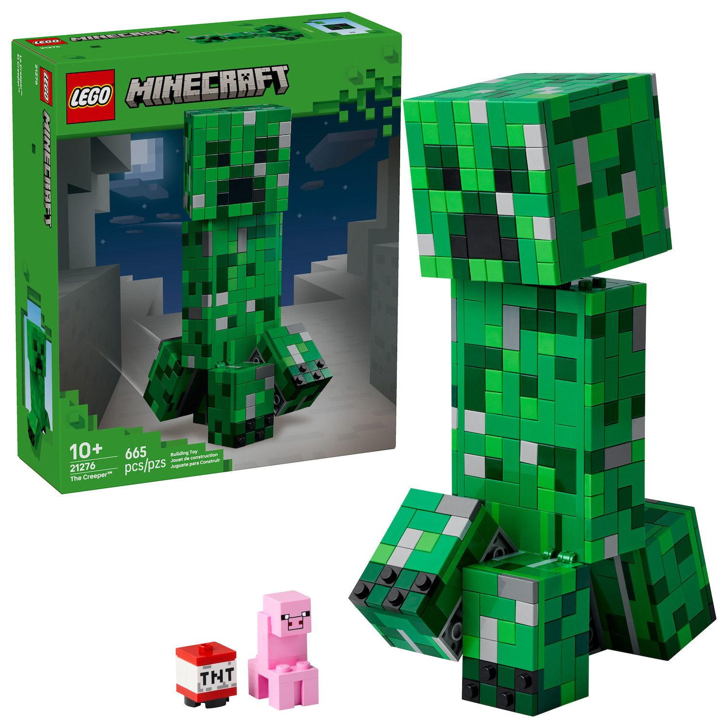 Детские конструкторы LEGO Minecraft The Creeper 21276 Building Kit (665 Pieces)