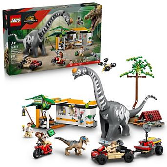 LEGO Jurassic World Raptor & Titanosaurus Tracking Mission 76973 Building Kit (582 Pieces)