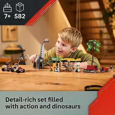 LEGO Jurassic World Raptor & Titanosaurus Tracking Mission 76973 Building Kit (582 Pieces)
