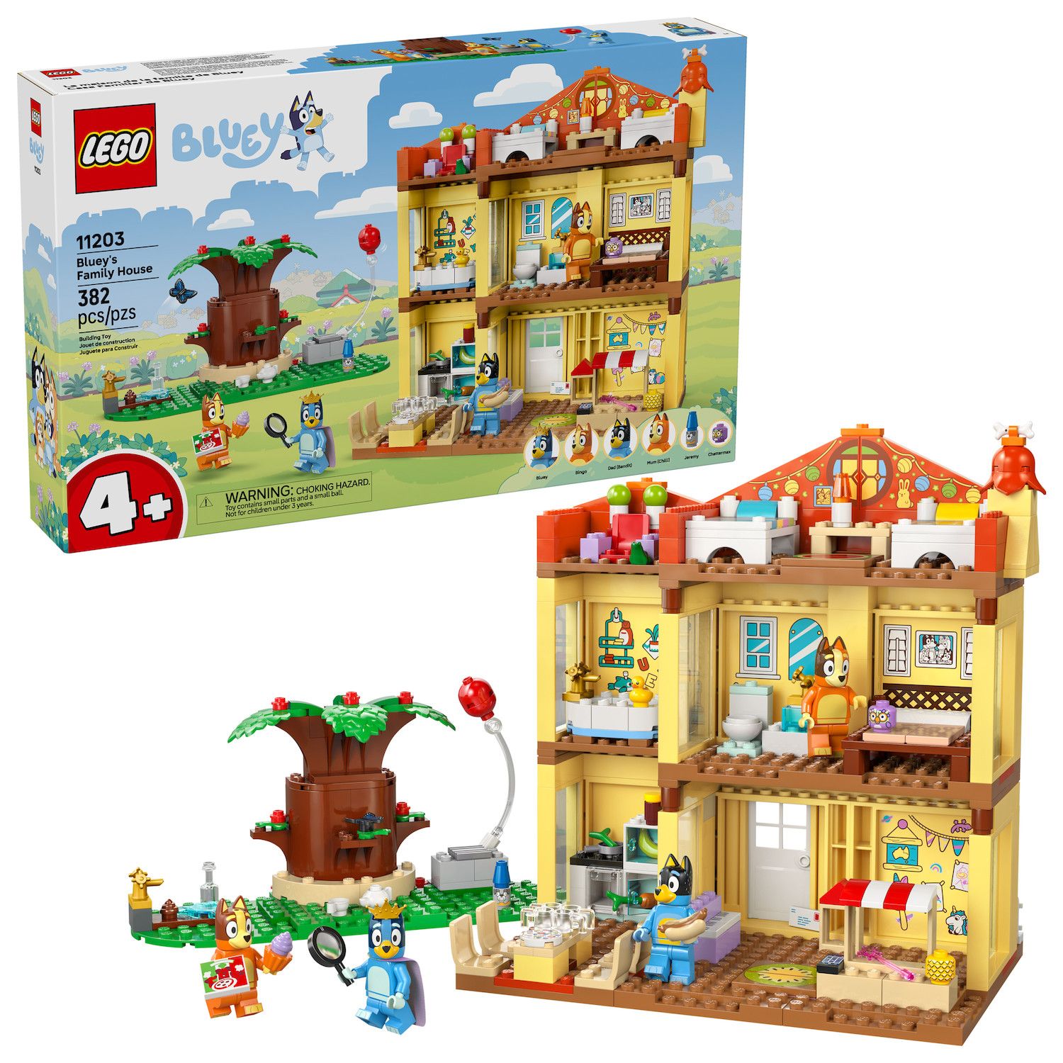 Детские конструкторы LEGO Bluey Bluey's Family House 11203 Building Kit (382 Pieces)