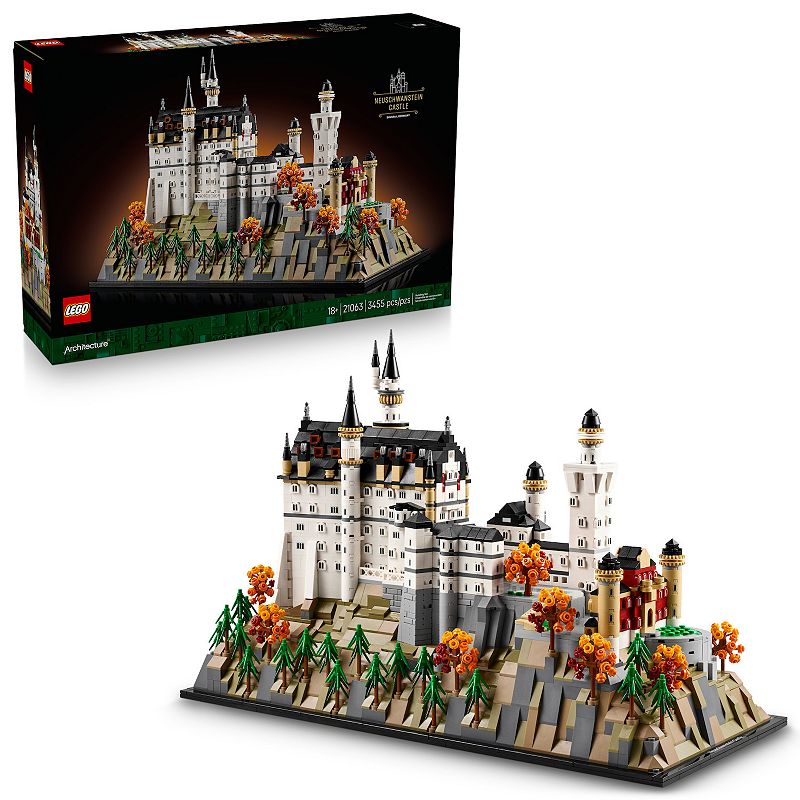 LEGO Architecture Neuschwanstein Castle 21063 Building Kit (3654 Pieces), Multi