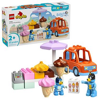 LEGO DUPLO Bluey Ice Cream Trip 10458 Building Kit (22 Pieces)