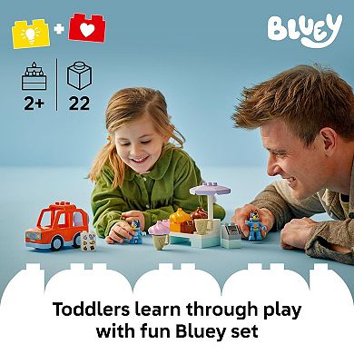 LEGO DUPLO Bluey Ice Cream Trip 10458 Building Kit (22 Pieces)