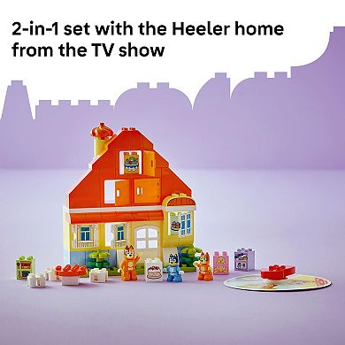 LEGO DUPLO Bluey Bluey's Family House with Memory Game 10459 Building Kit (83 Pieces)