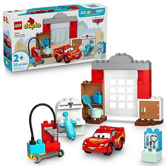 LEGO DUPLO Disney and Pixar Cars McQueen's Visit to Doc's Garage 10456 Building Kit (35 Pieces)