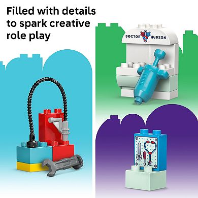 LEGO DUPLO Disney and Pixar Cars McQueen's Visit to Doc's Garage 10456 Building Kit (35 Pieces)