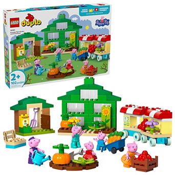 LEGO DUPLO Peppa Pig Grandpa Pig's Garden and Greenhouse 10461 Building Kit (102 Pieces)