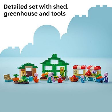 LEGO DUPLO Peppa Pig Grandpa Pig's Garden and Greenhouse 10461 Building Kit (102 Pieces)