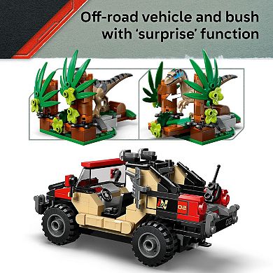 LEGO Jurassic World Raptor Off-Road Escape 76972 Building Kit (285 Pieces)