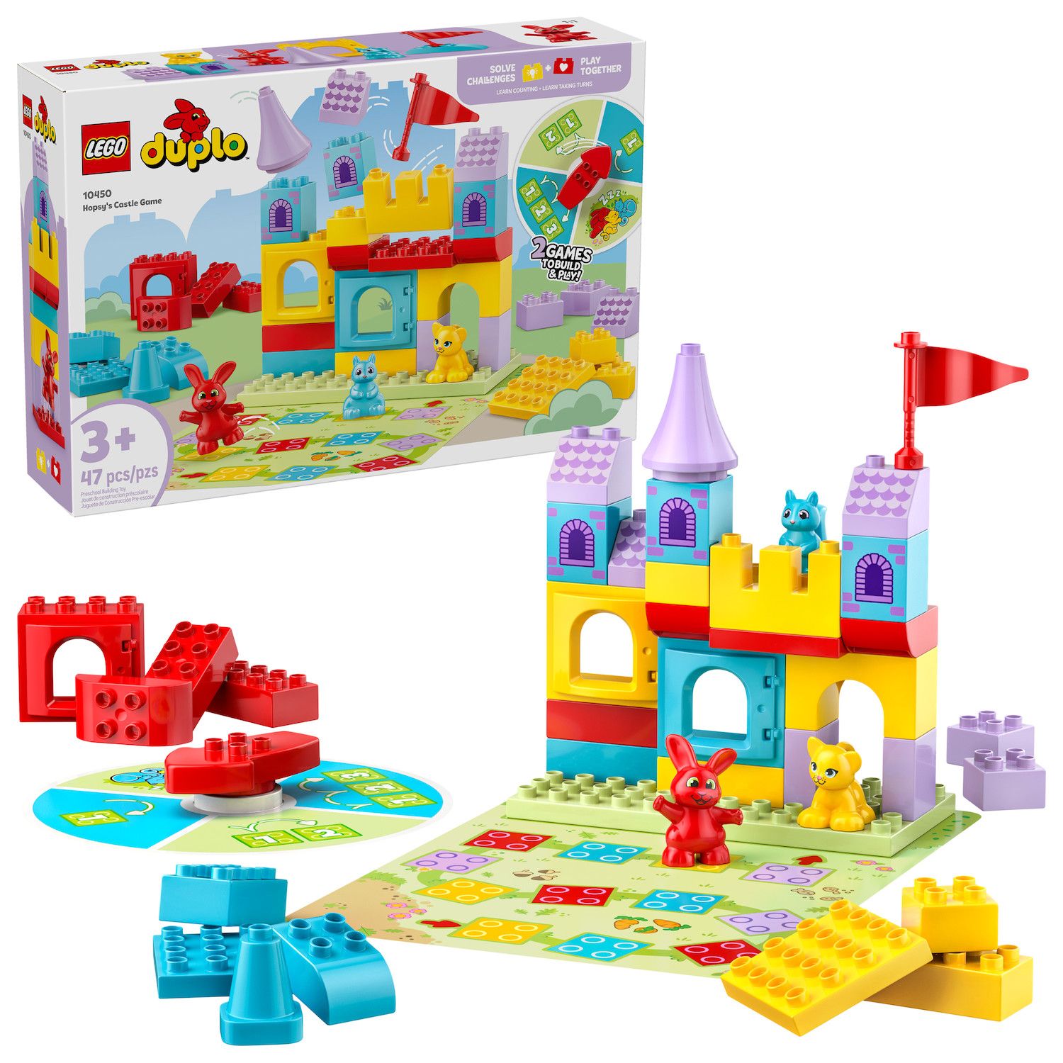 Детский конструктор LEGO Duplo Hopsy's Castle Game 10450 Building Kit (47 Pieces) — фото 1