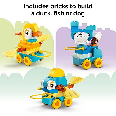 LEGO DUPLO Town 3-in-1 Animals on Wheels 10448 Building Kit (58 Pieces)