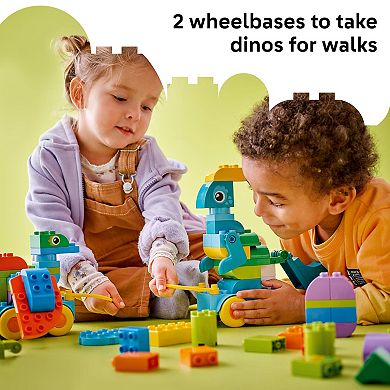 LEGO DUPLO Town 3-in-1 Dinosaurs on Wheels 10451 Building Kit (108 Pieces)