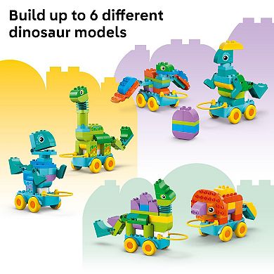 LEGO DUPLO Town 3-in-1 Dinosaurs on Wheels 10451 Building Kit (108 Pieces)